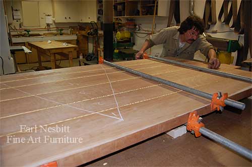 gluing up cherry boards for dining table